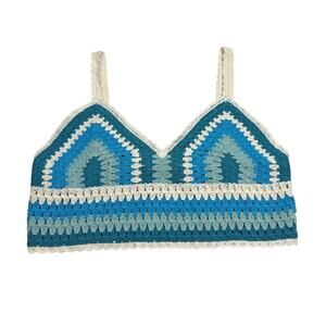 Rebellion Again Crochet Top Size-s